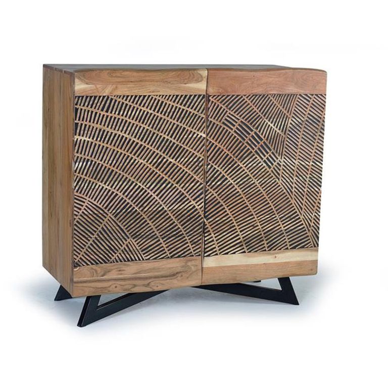 Karlstad Sideboard - Acacia Wood - 2 Door - Small - 90cm