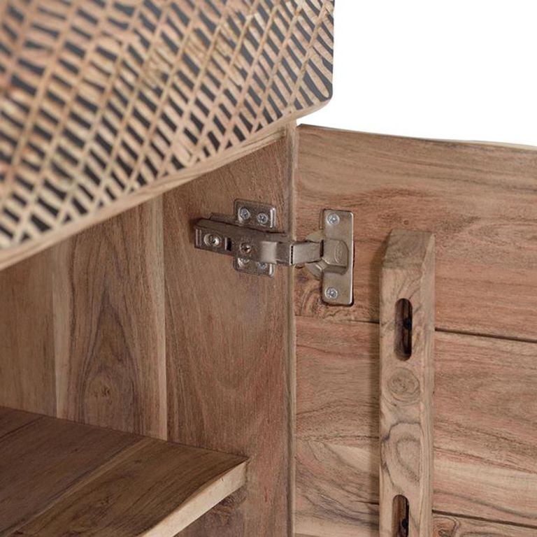 Karlstad Sideboard - Acacia Wood - 4 Door - Extra Large - 200cm