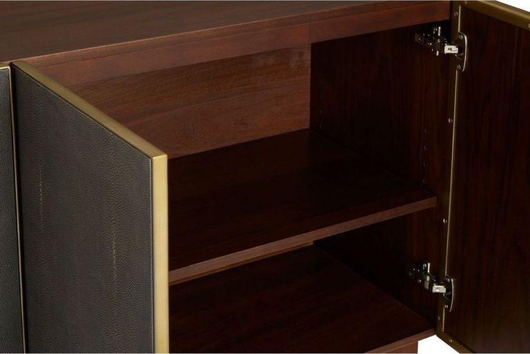 Kempton Sideboard - Walnut and Shagreen - 4 Door - Large - 160cm