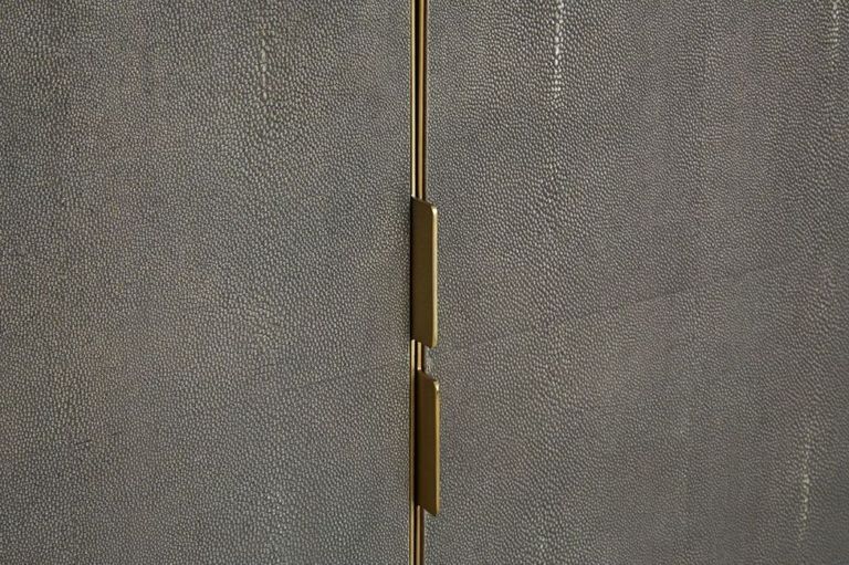 Kempton Sideboard - Walnut and Shagreen - 4 Door - Large - 160cm