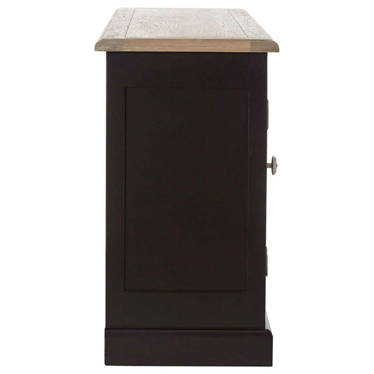Kensington Townhouse Sideboard - 2 Door - Extra Large - Oak and Black - 180cm