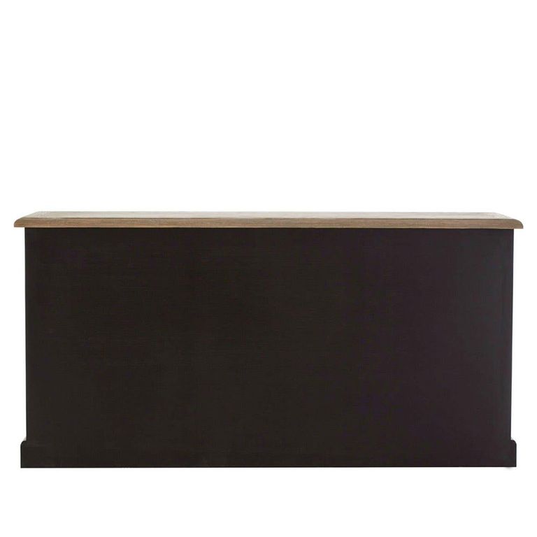 Kensington Townhouse Sideboard - 2 Door - Extra Large - Oak and Black - 180cm