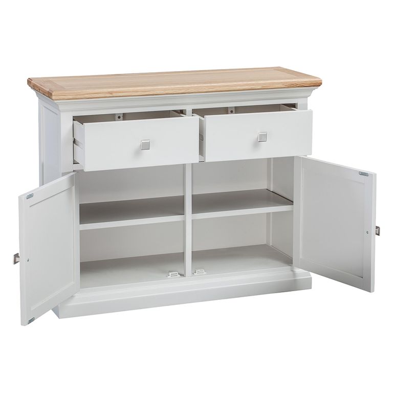Cotswold Sideboard - 2 Door - Small - 96cm - Oak and Painted