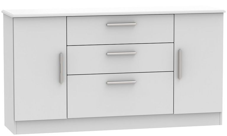Knightsbridge Grey Wide Sideboard - 2 Doors