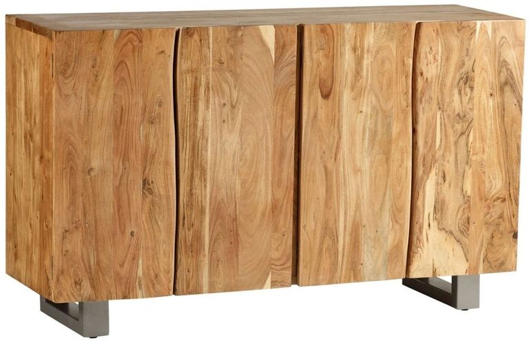 Kota Live Edge Solid Acacia Wood 150cm Medium Sideboard - 4 Doors