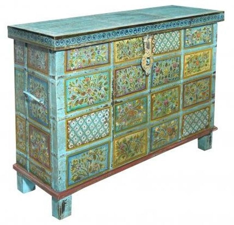 Kufri Hand Painted Sideboard, 127cm