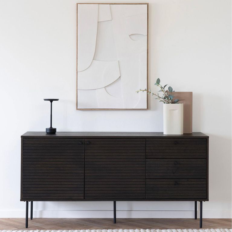 Kyoto Medium Sideboard - 2 Door - 150cm - Smoked Oak