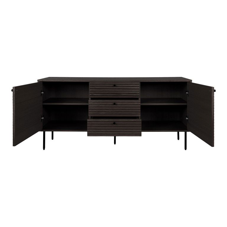 Kyoto Medium Sideboard - 2 Door - 150cm - Smoked Oak