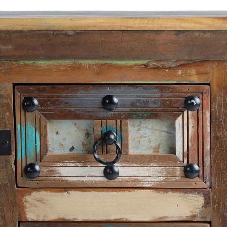 Lalas Sideboard - Recycled Wood - 2 Door - Medium - 110cm
