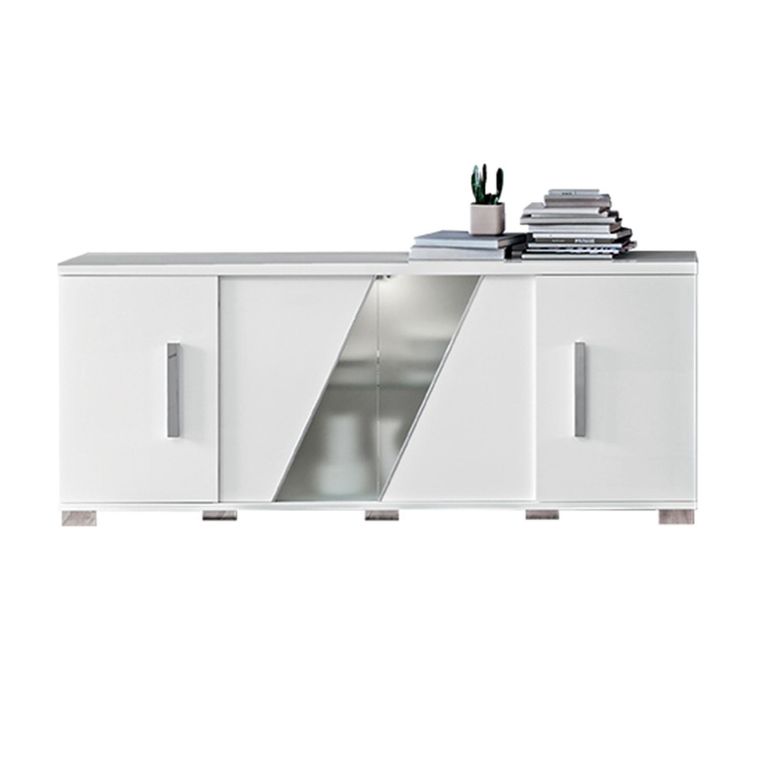 Lisa Extra Large Buffet Sideboard - 4 Door - White