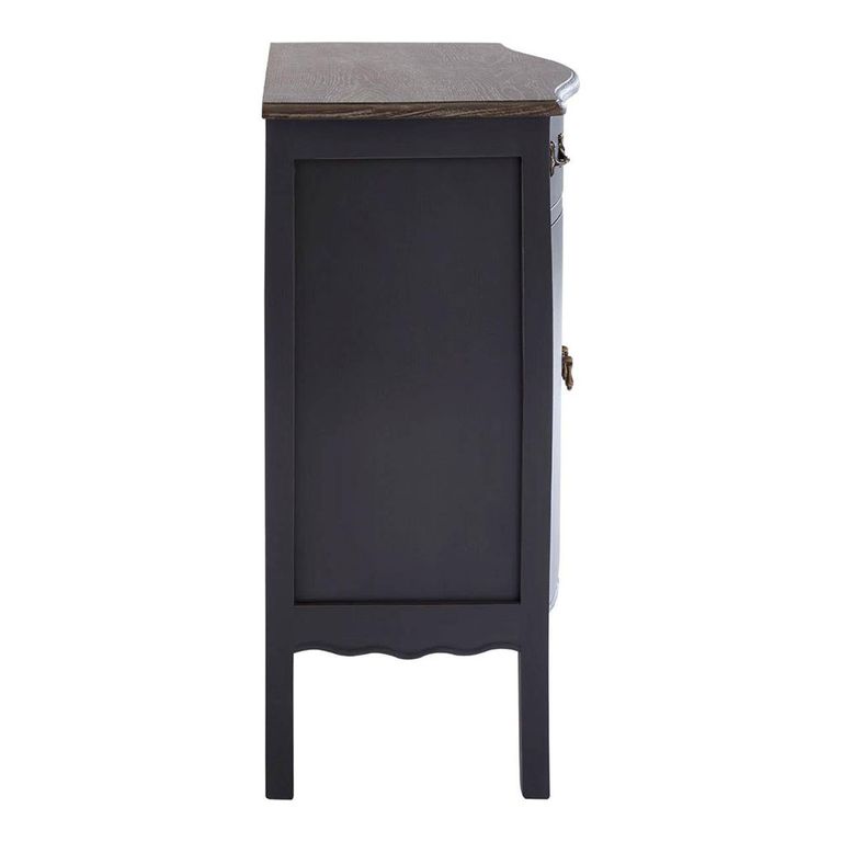 Loire Sideboard - 2 Door - Small - Dark Grey - 90cm