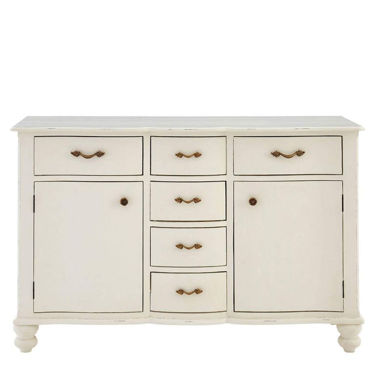 Loire Sideboard - 2 Door - Medium - White - 130cm