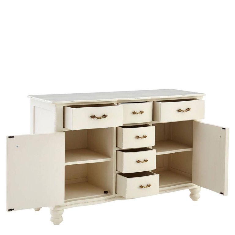 Loire Sideboard - 2 Door - Medium - White - 130cm