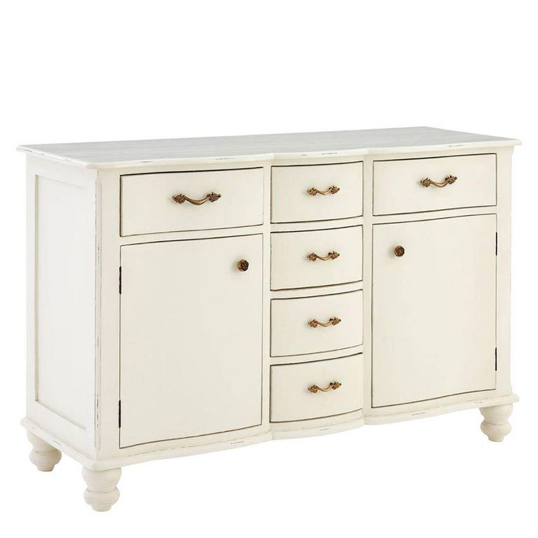 Loire Sideboard - 2 Door - Medium - White - 130cm