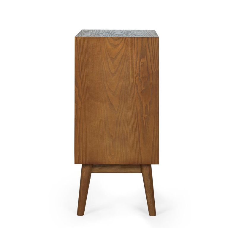 Lowry Sideboard - 70cm - Compact - 2 Door - Cherry Wood - Retro Style