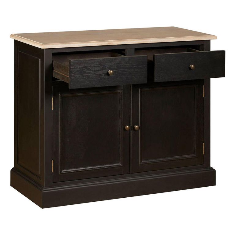 Lyon Sideboard - Small - 2 Door - Black Oak - 102cm