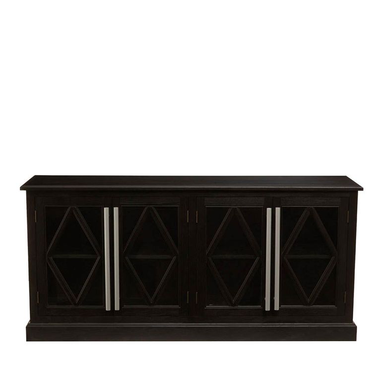 Lyon Sideboard - Extra Large - 4 Door - Black Oak - 180cm
