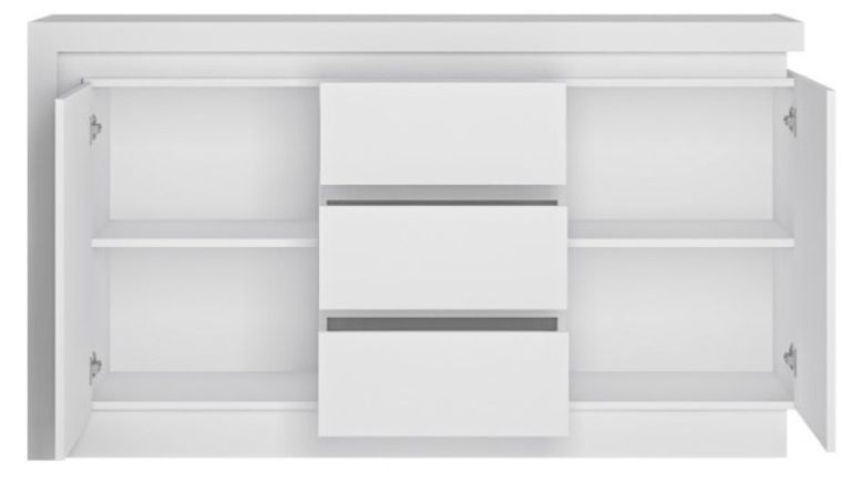 Lyon White Gloss 2 Door Medium Sideboard
