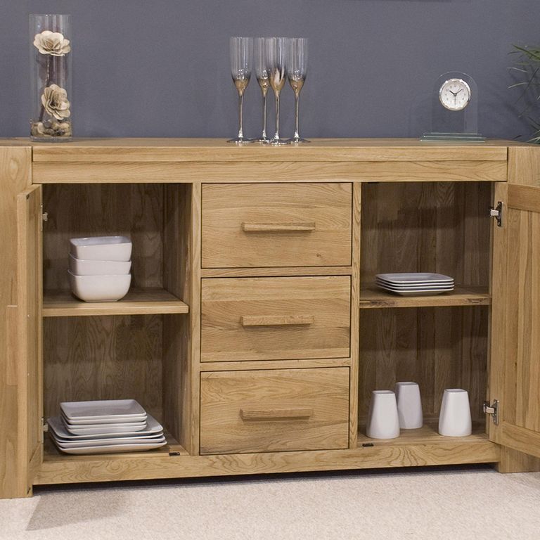 Trend Sideboard - 2 Door - Medium - 140cm - Oak