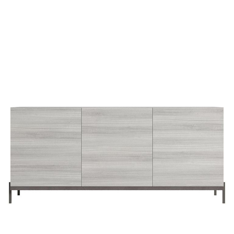 Mia Large Buffet Sideboard - 185cm - 3 Door - Grey