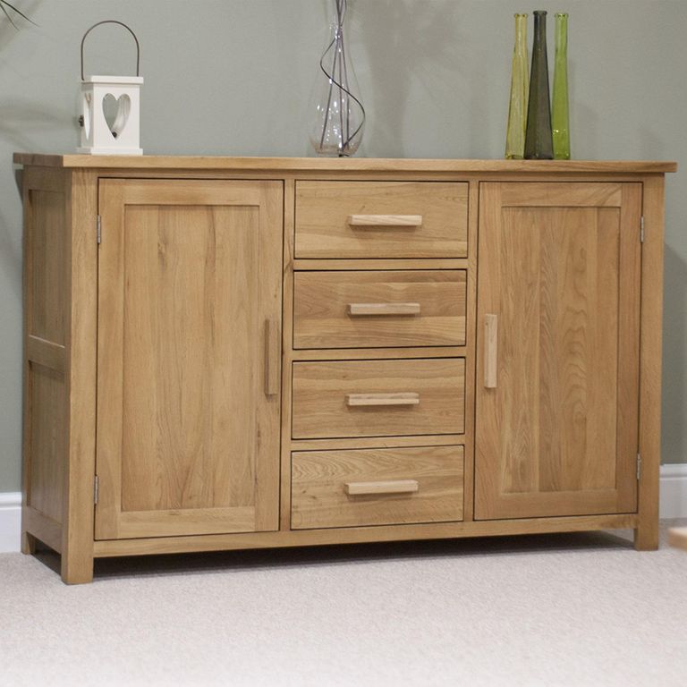 Opus Sideboard - 2 Door - Medium - 130.5cm - Oak
