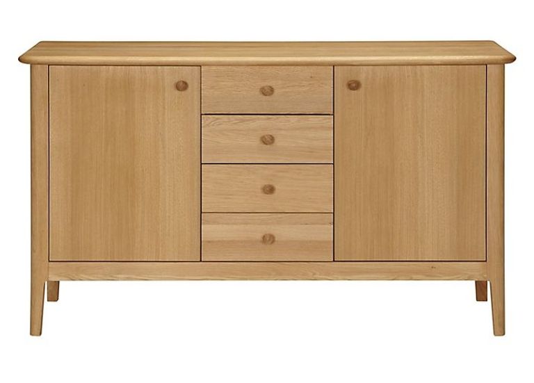 Modena Sideboard - 2 Door - 4 Drawer - Oak