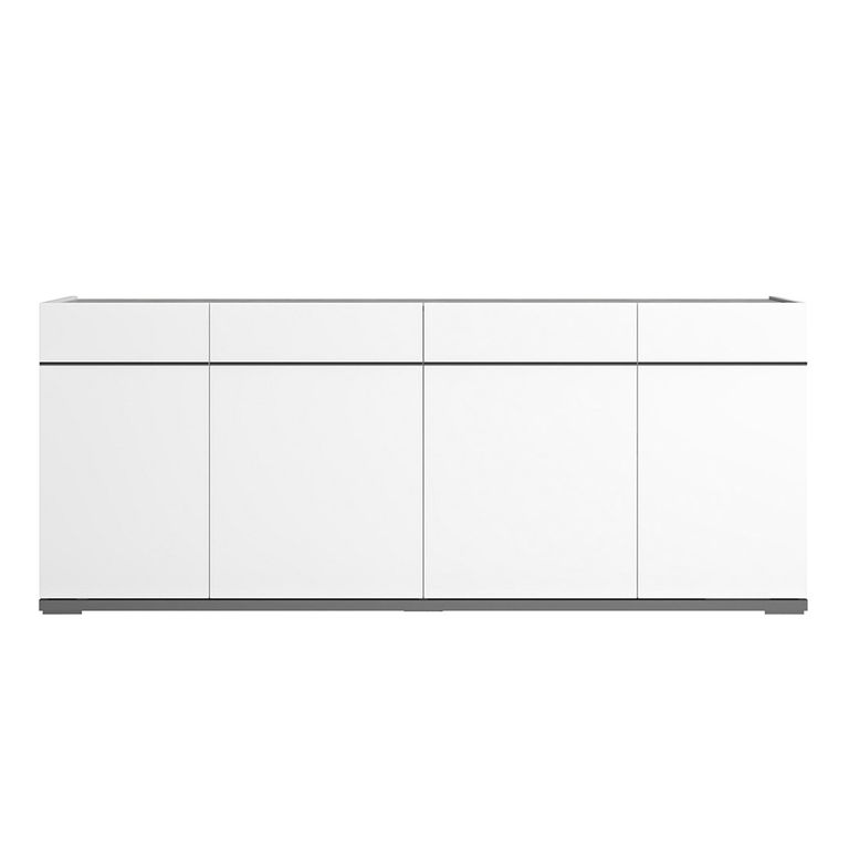 Modern Mara Large Buffet Sideboard - 195cm -  4 Doors - White