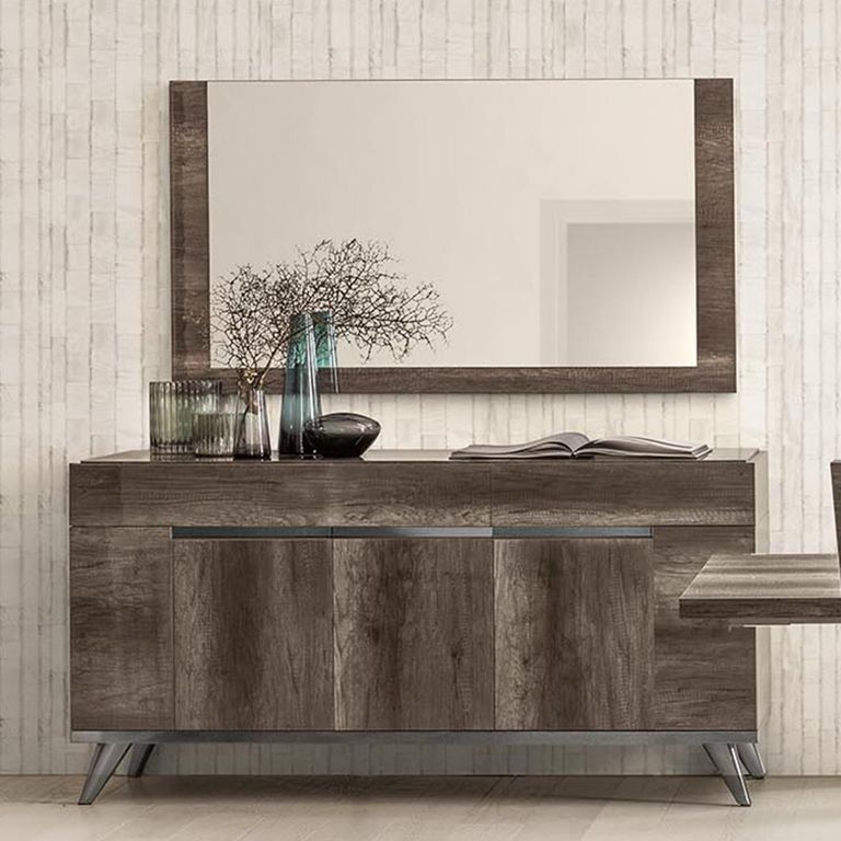 Modern Medea Large Buffet Sideboard - 165cm - 3 Doors - Vintage Oak