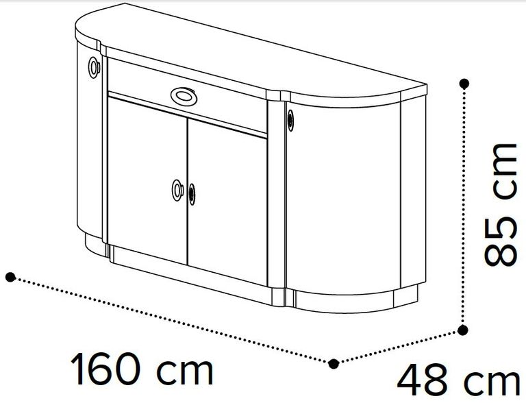 Armonia Buffet Sideboard - Large - Silver Birch