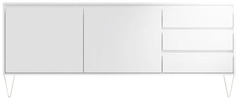 Monaco Sideboard - 2 Door - 3 Drawer - White
