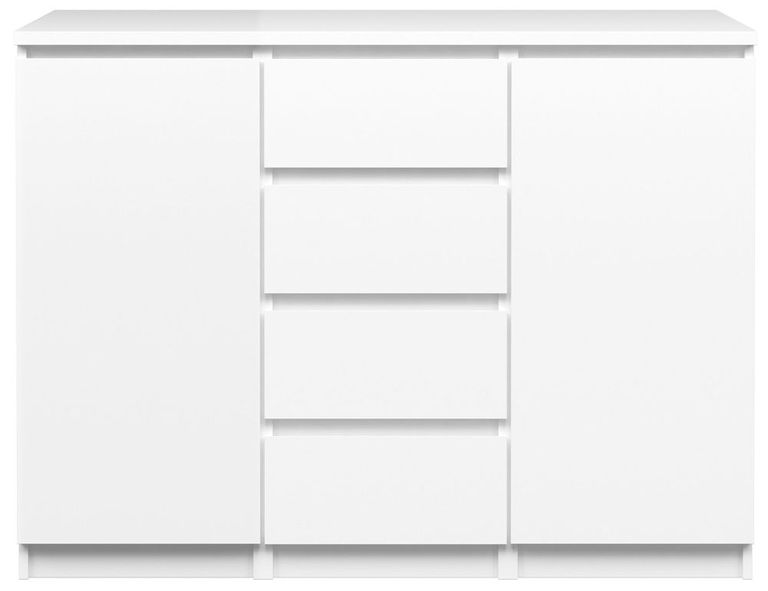 Naia White Gloss 2 Door Small Sideboard