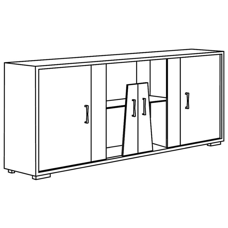 Naro Extra Large 4 Door Sideboard