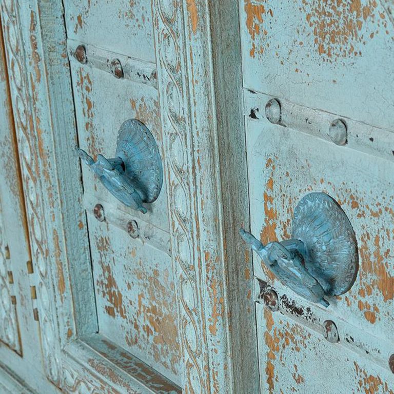 Ndrenic Sideboard - Watergreen Mango Wood - 4 Door - Large - 190cm