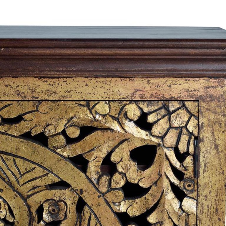Nepravisht Sideboard - Carved Mango Wood - 4 Door - Extra Large - 180cm