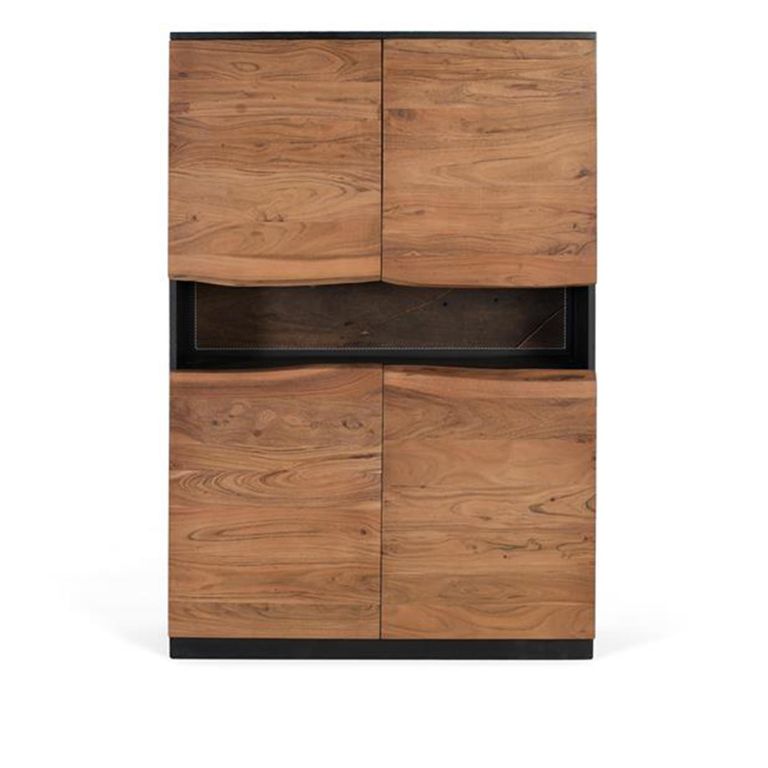 Niarada Highboard - Acacia Wood - 4 Door - Tall