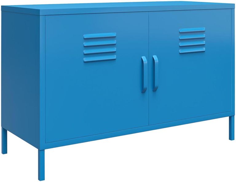 Nowata Cache Blue Locker Accent Sideboard - 2 Doors - 4012810COMNUK
