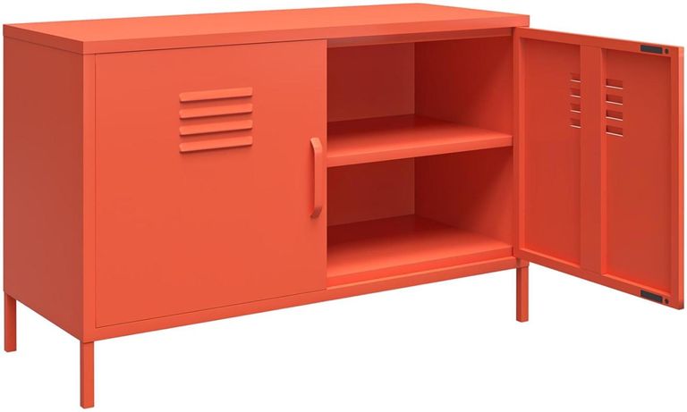 Nowata Cache Orange Locker Accent Sideboard - 2 Doors - 4012813COMNUK