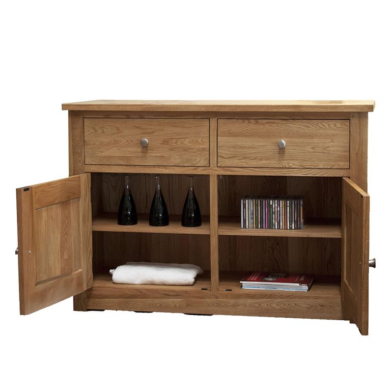 Torino Sideboard - 2 Door - Medium - 130cm - Oak