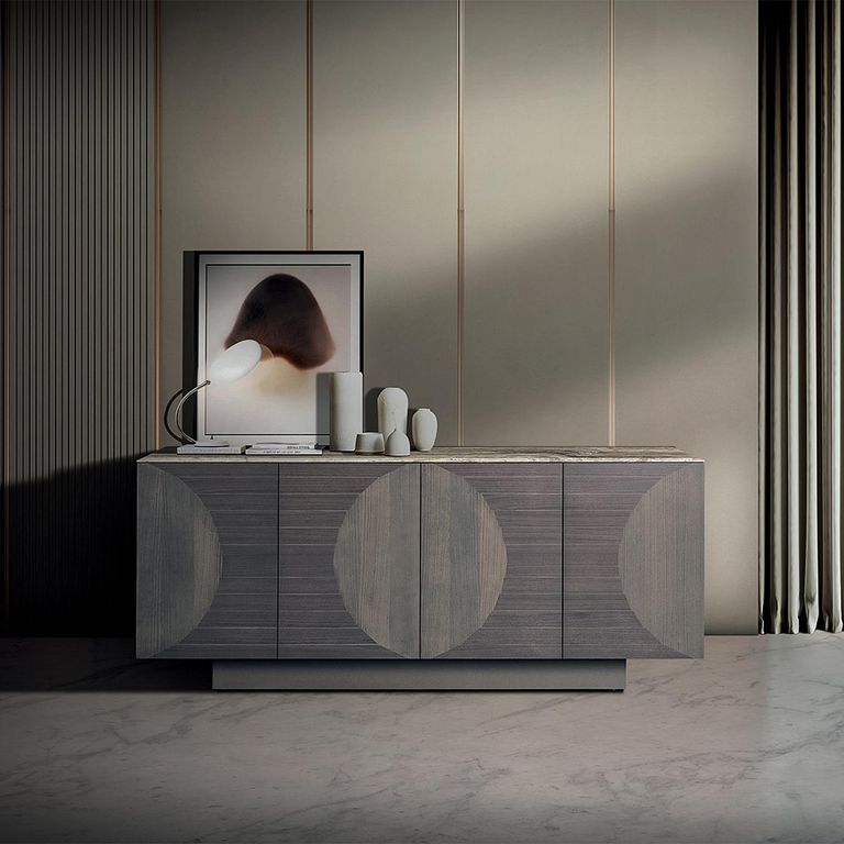 Opera Sideboard - Marble and Wood - 4 Door - Large - Variation Available