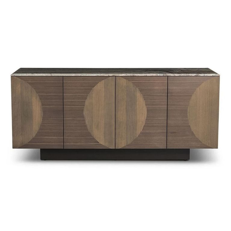 Opera Sideboard - Marble and Wood - 4 Door - Large - Variation Available