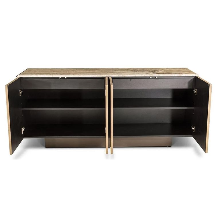 Opera Sideboard - Marble and Wood - 4 Door - Large - Variation Available