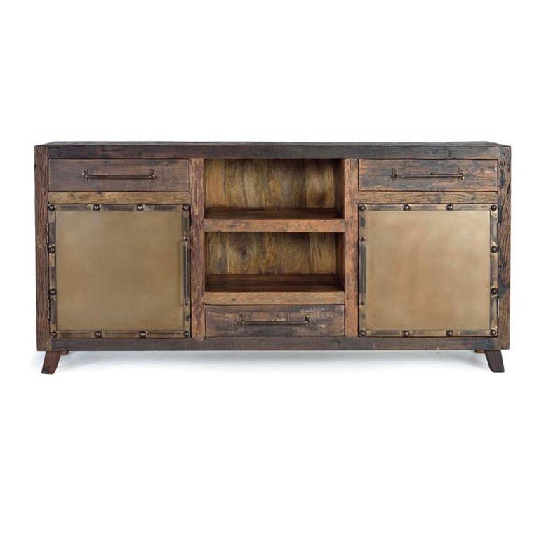 Pemberton Sideboard - Railway Wood - 2 Door - Extra Large - 180cm