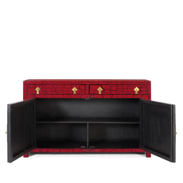Pesaro Sideboard - Red Mango Wood - 2 Door - Medium - 150cm