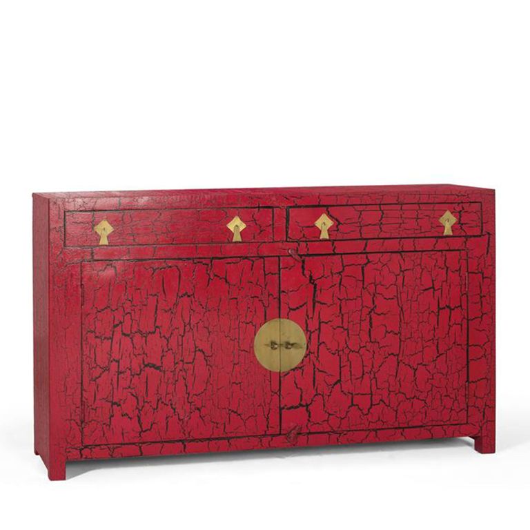 Pesaro Sideboard - Red Mango Wood - 2 Door - Medium - 150cm
