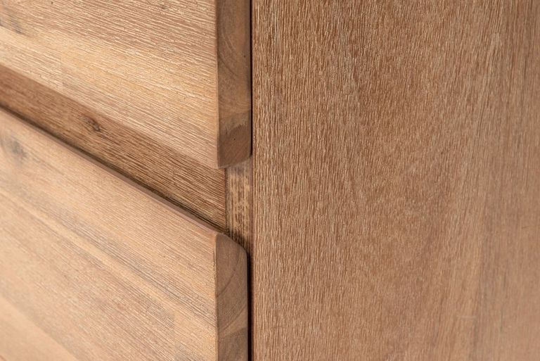 Pimlico Acacia Wood and Concrete Top Large Sideboard