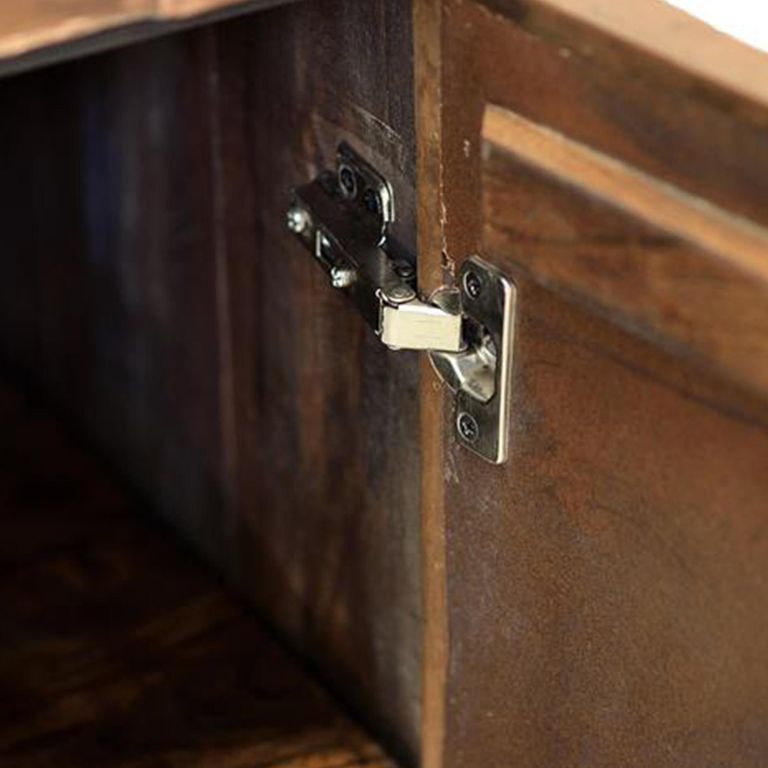 Pinole Sideboard - Copper Geometric - Mango Wood - 3 Door - Medium - 140cm