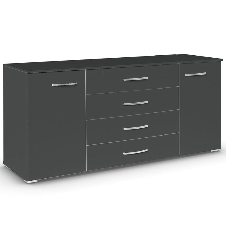Aditio Large Sideboard - 160cm - 2 Door - Metallic Dark Grey