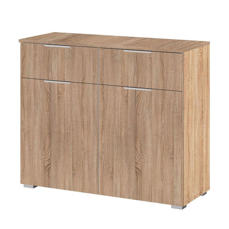 Rauch Alabama 2 Door Small Sideboard - 80cm - Sonoma Oak