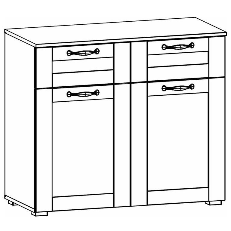 Rauch Cottage 2 Door Small Sideboard - Alpine White