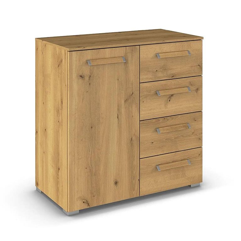 Rauch Evelyn 1 Door Small Sideboard - 80cm - Wild Oak
